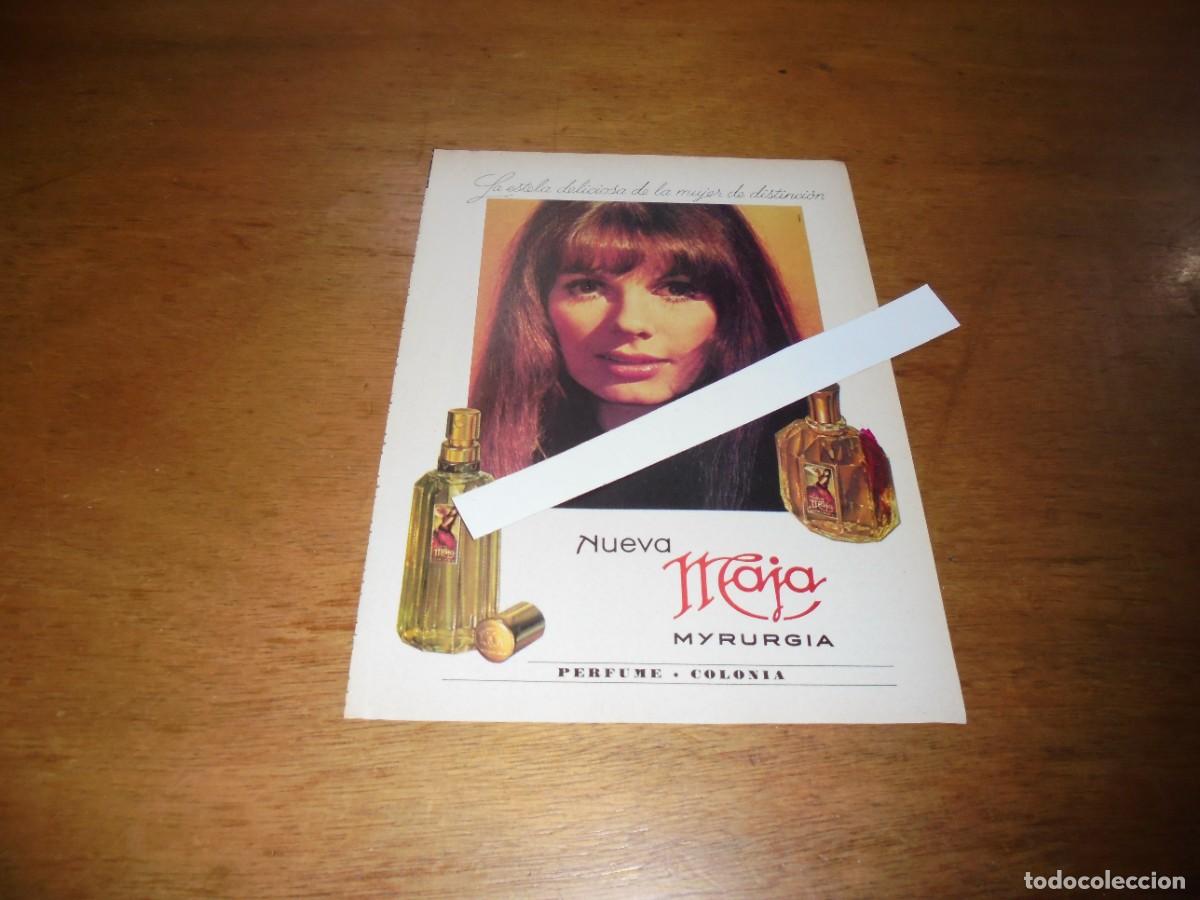 Cat&aacute;logos publicitarios: PUBLICIDAD 1969: NUEVA MAJA MYRURGIA PERFUME, COLONIA.
