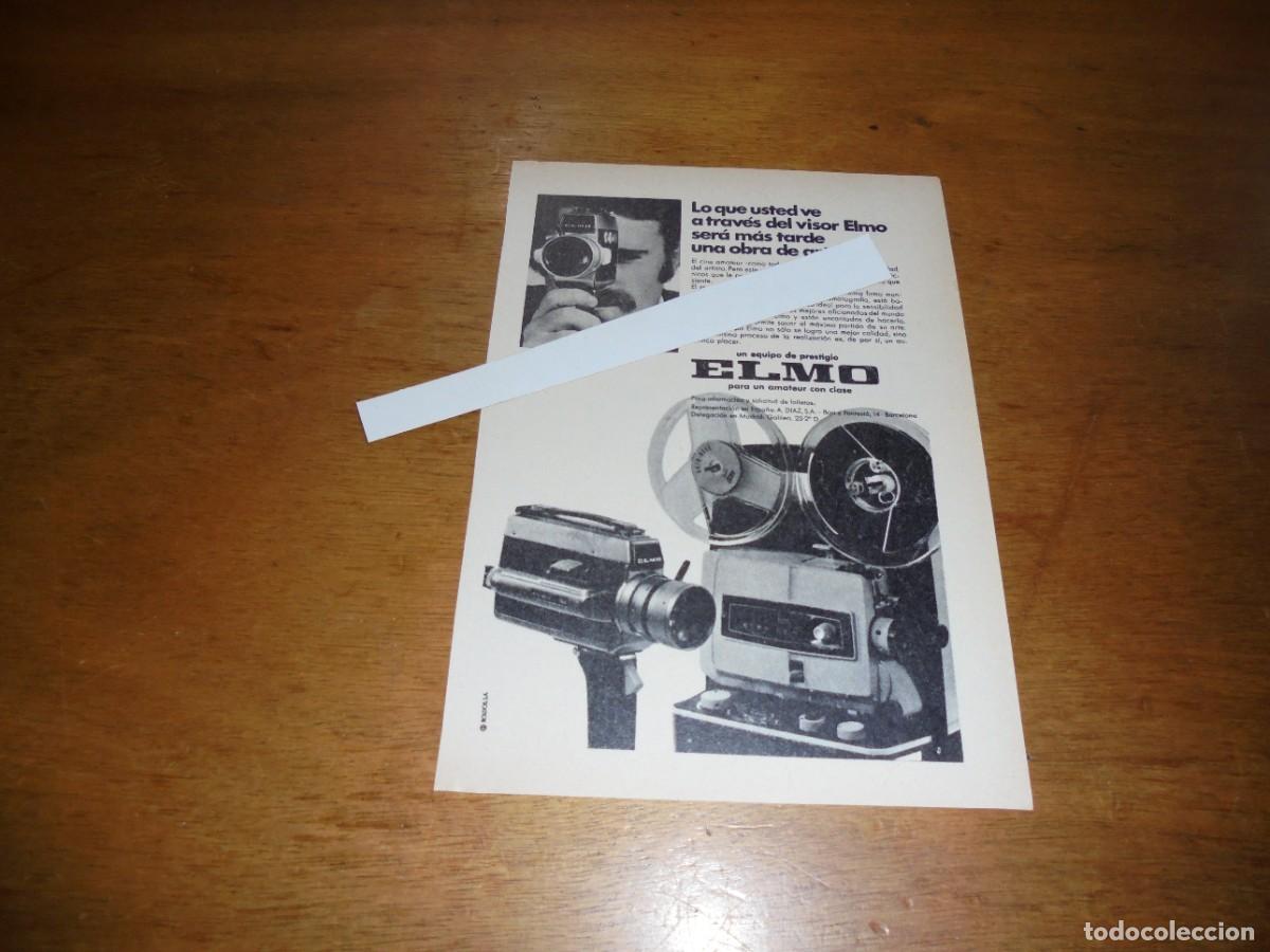 Cat&aacute;logos publicitarios: PUBLICIDAD 1969: APARATOS Y ACCESORIOS PARA CINEMATOGRAF&Iacute;A ELMO. PARA UN AMATEUR CON CLASE.
