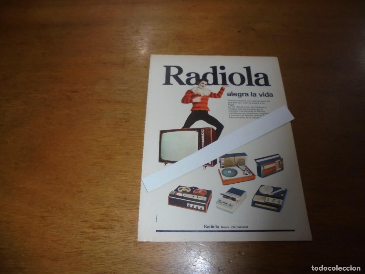 Cat&aacute;logos publicitarios: PUBLICIDAD 1969: RADIOLA