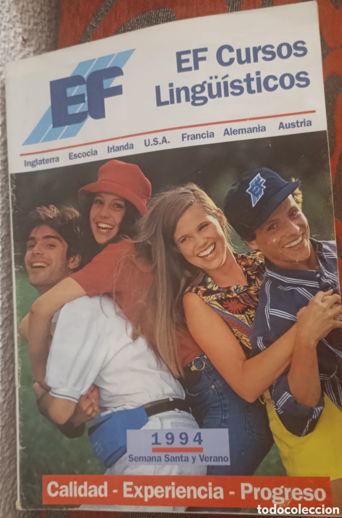 Cat&aacute;logos publicitarios: Cat&aacute;logo EF Cursos Ling&uuml;&iacute;sticos - 1994 (Semana Santa y Verano)