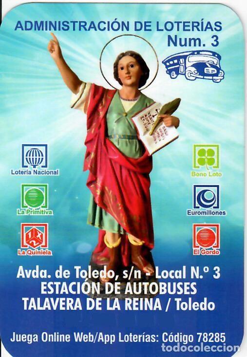 Cat&aacute;logos publicitarios: CALENDARIO DE PUBLICIDAD - 2026 - ADM. DE LOTER&Iacute;AS N&ordm; 3 TALAVERA DE LA REINA