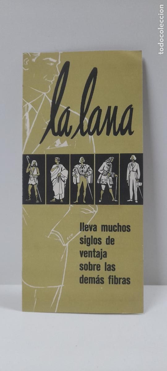 Cat&aacute;logos publicitarios: ANTIGIO FOLLETO DE PUBLICIDAD DE LA LANA . ORIGINAL A&Ntilde;OS 60