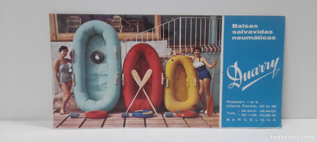 Cat&aacute;logos publicitarios: ANTIGIO FOLLETO DESPLEGABLE DE PUBLICIDAD DE DUARRY . BALSAS Y COLCHONES . ORIGINAL A&Ntilde;OS 50 / 60