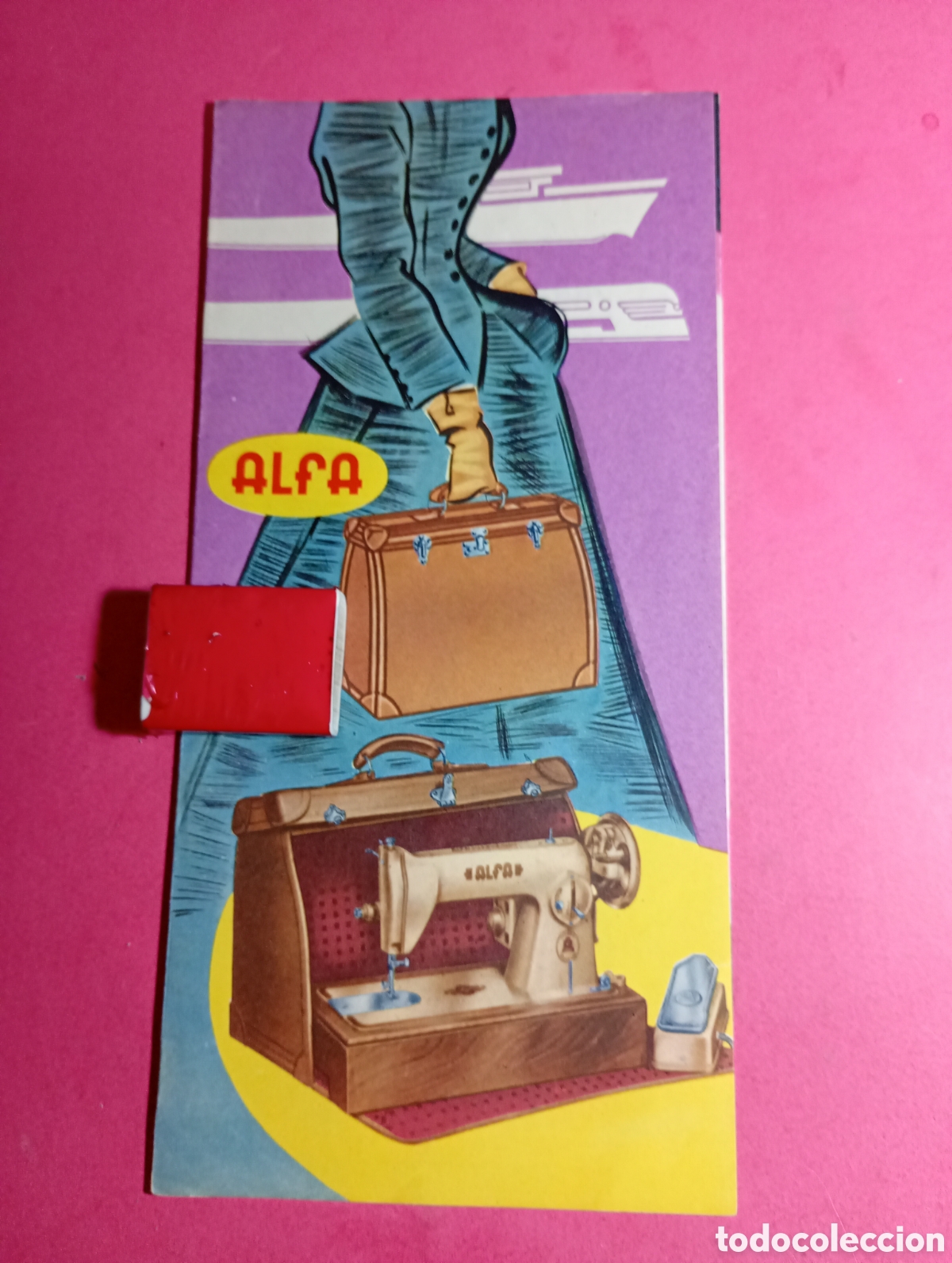 Cat&aacute;logos publicitarios: EIBAR LOTE 5 FOLLETOS M&Aacute;QUINAS DE COSER ALFA 50&acute;s ca. - ver detalles en descripci&oacute;n