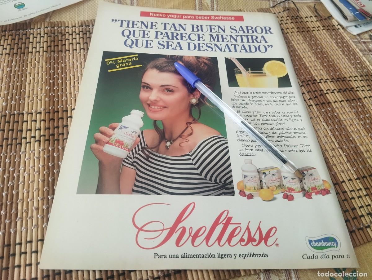 Cat&aacute;logos publicitarios: YOGUR PARA BEBER SVELTESSE CHAMBOURCY ANUNCIO PUBLICIDAD REVISTA 1994