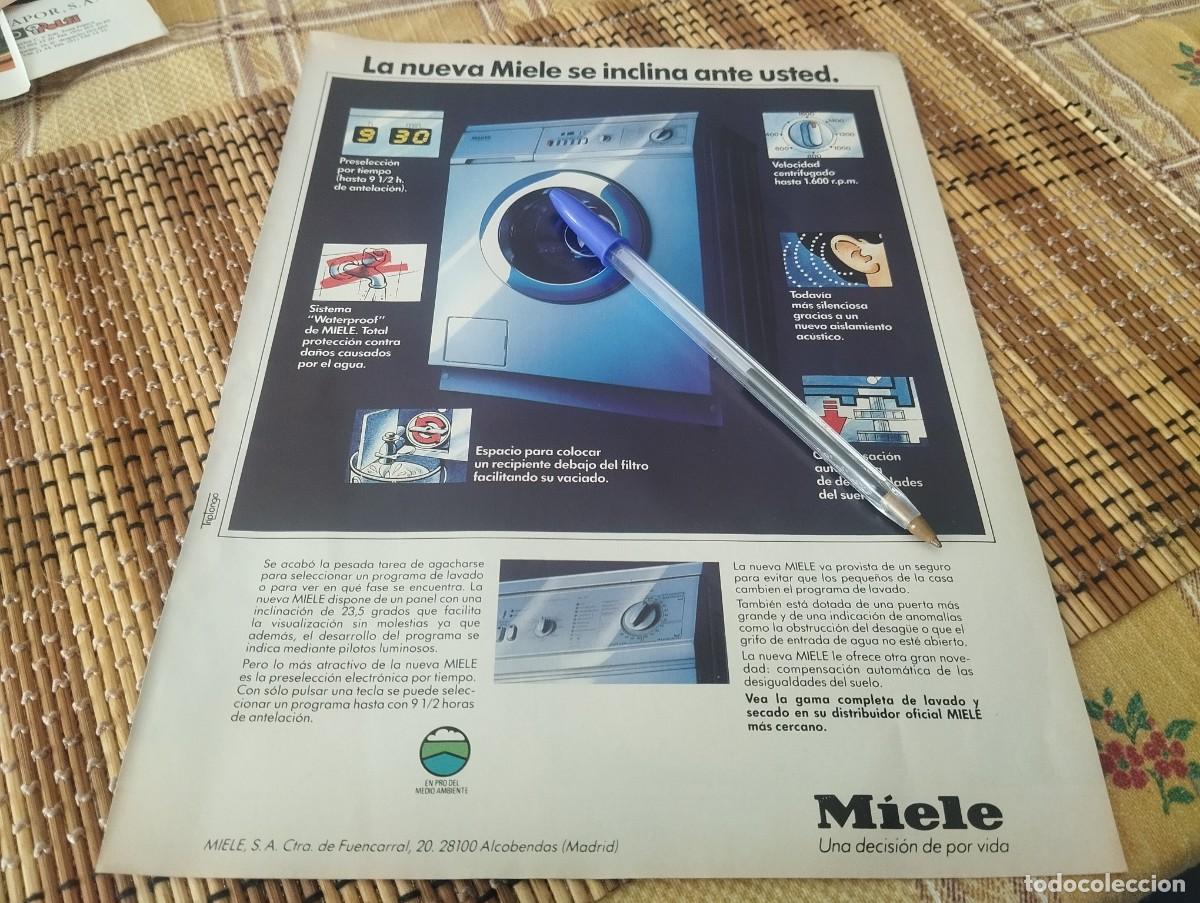 Cat&aacute;logos publicitarios: LAVADORA MIELE ANUNCIO PUBLICIDAD REVISTA 1994