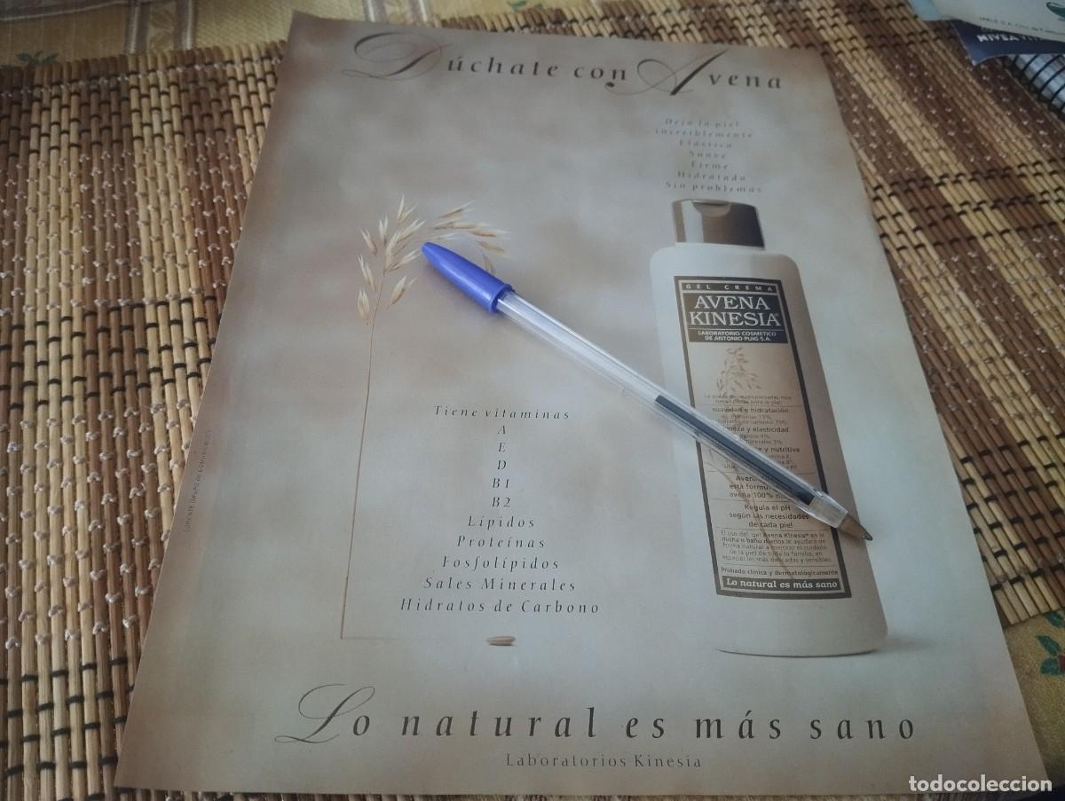 Cat&aacute;logos publicitarios: GEL CREMA DUCHA AVENA KINESIA ANUNCIO PUBLICIDAD REVISTA 1994