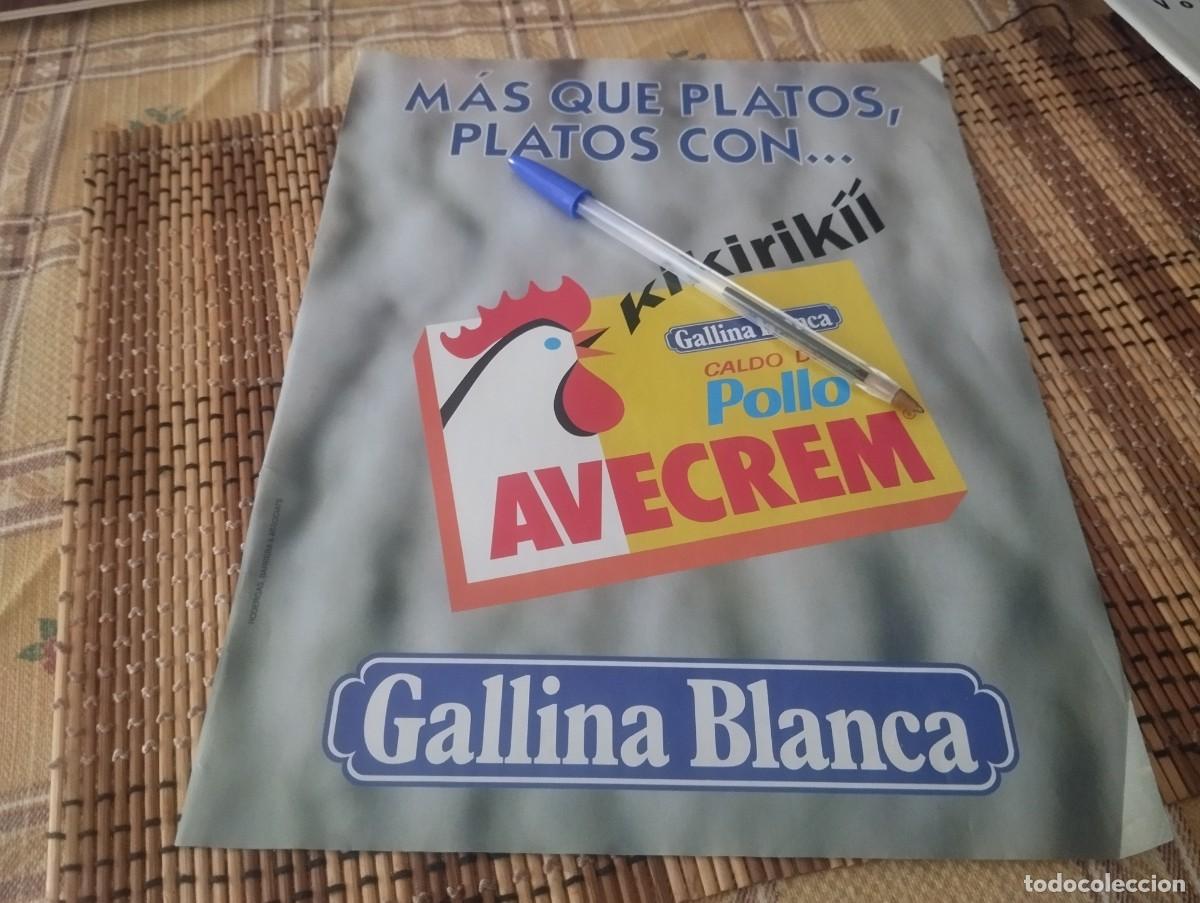 Cat&aacute;logos publicitarios: CALDO DE POLLO AVECREM GALLINA BLANCA ANUNCIO PUBLICIDAD REVISTA 1995