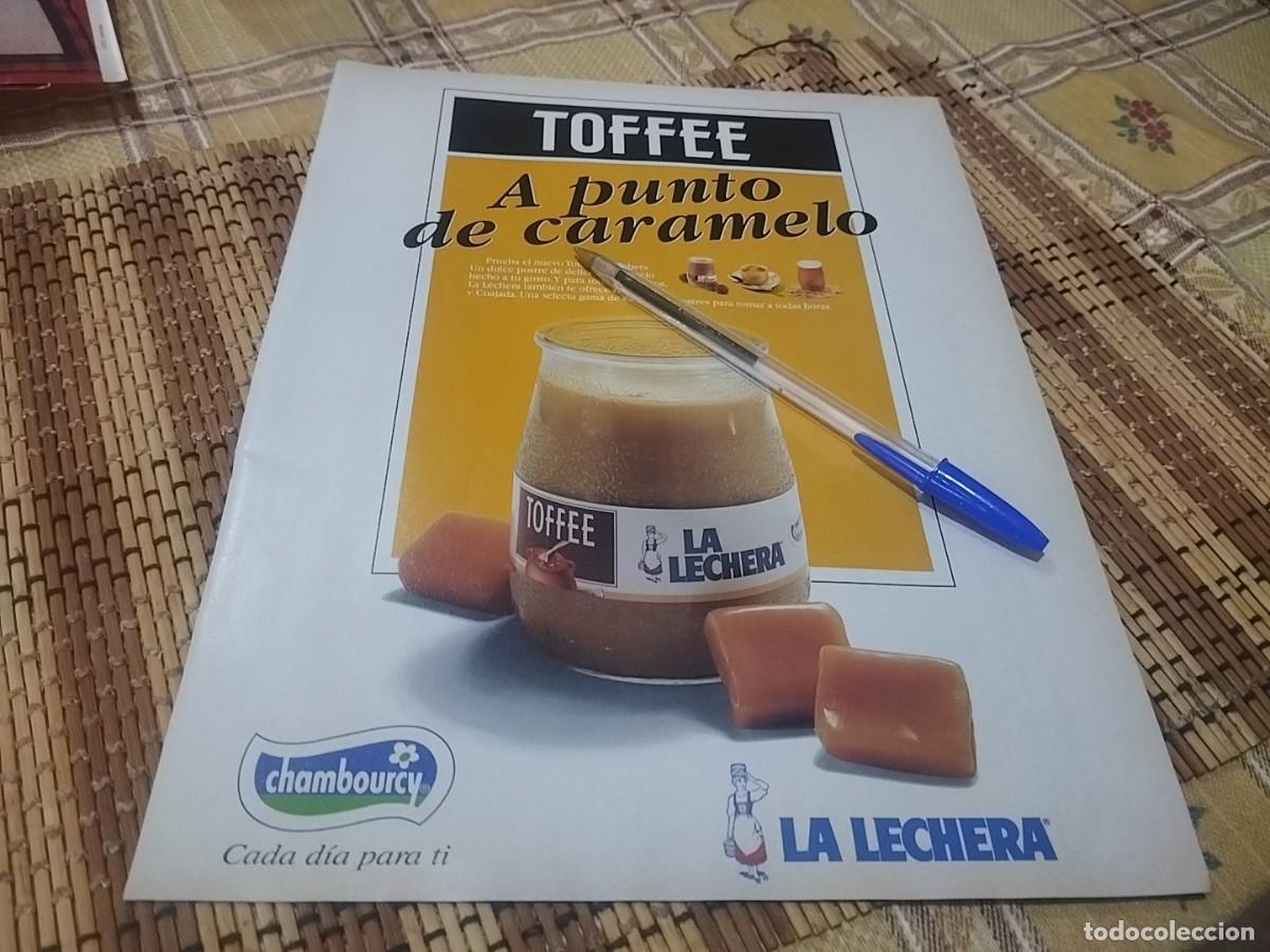 Cat&aacute;logos publicitarios: TOFFEE LA LECHERA CHAMBOURCY ANUNCIO PUBLICIDAD REVISTA 1993