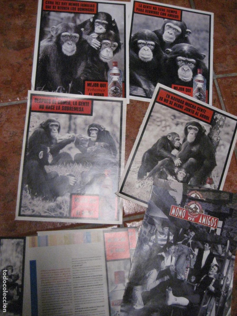 Cat&aacute;logos publicitarios: 7 hoja revista publicidad anis del mono . Campa&ntilde;a Mejor que volvamos al mono