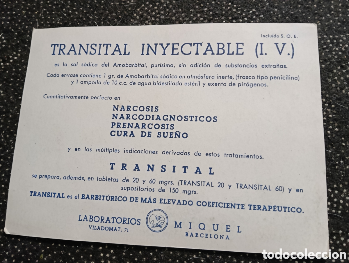 Cat&aacute;logos publicitarios: Laboratorios Miquel con la postal de Bruc de baix, Barcelona