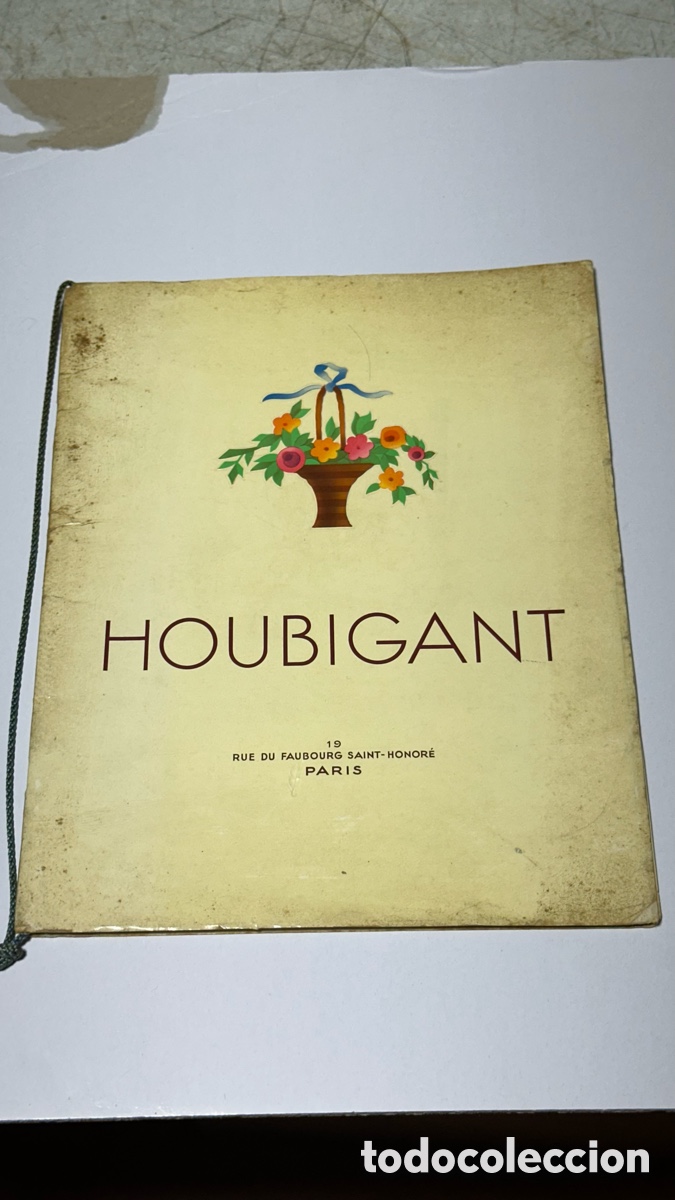 Cat&aacute;logos publicitarios: Antiguo cat&aacute;logo perfumes Houbigant 1935