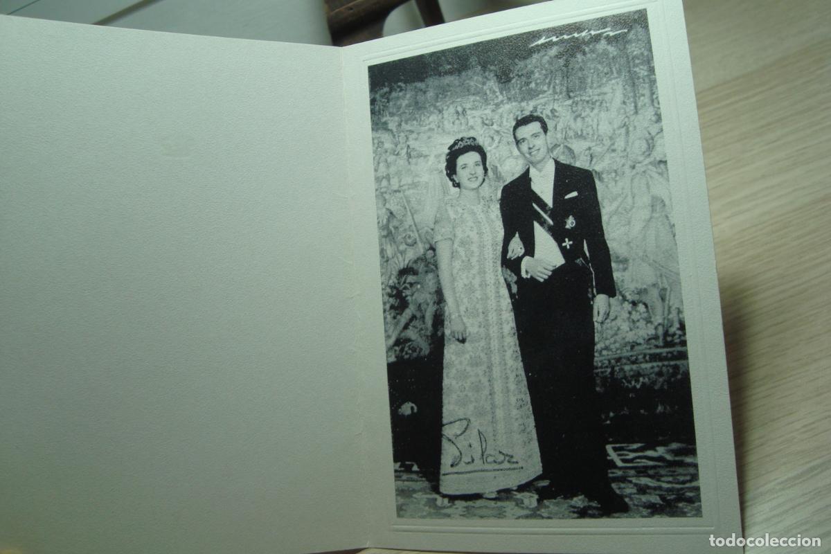 Cat&aacute;logos publicitarios: ANTIGUA TARJETA BODA PILAR DE BORBON Y LUIS GOMEZ ACEBO 1967