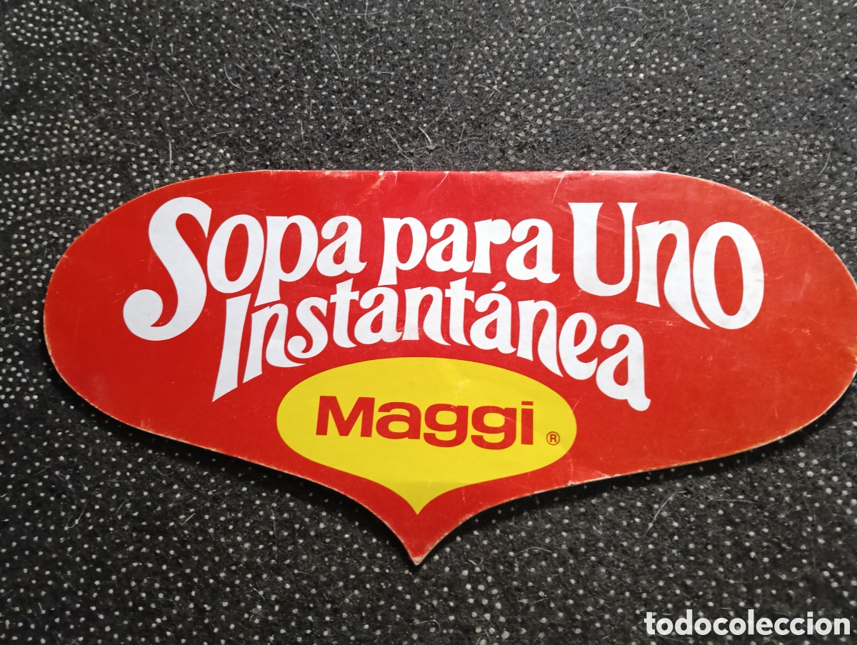 Cat&aacute;logos publicitarios: Cat&aacute;logo recetas Maggi, troquelado. Sopa para uno instant&aacute;nea.