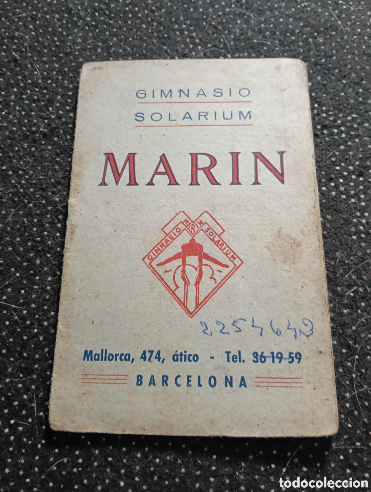 Cat&aacute;logos publicitarios: Agenda del Gimnasio Solarium MARTIN BARCELONA