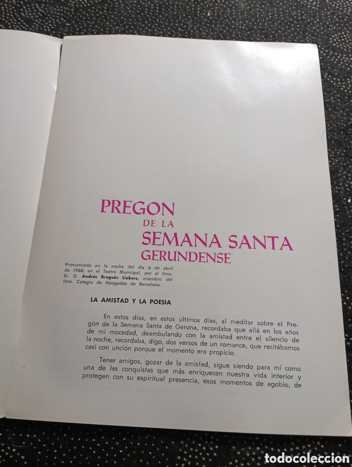 Cat&aacute;logos publicitarios: 1969 programa de la Semana Santa de Gerona - Foto 3