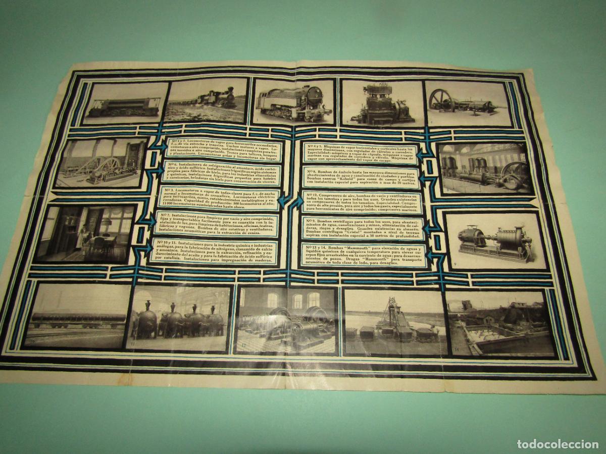 Cat&aacute;logos publicitarios: Antiguo Cat&aacute;logo de Locomotoras y M&aacute;quinas de Vapor de A. BORSIG en Espa&ntilde;ol - A&ntilde;o 1920s.