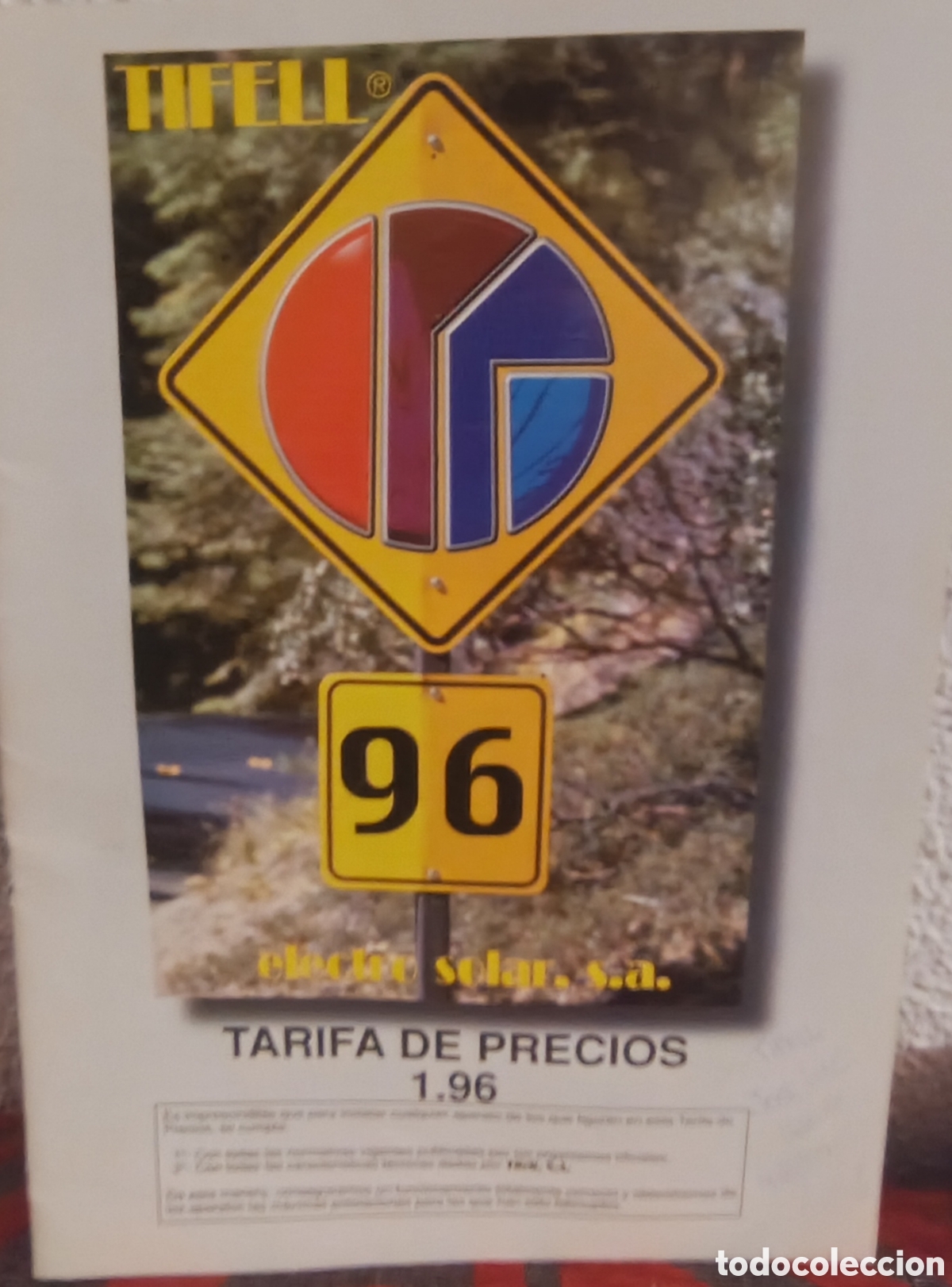 Cat&aacute;logos publicitarios: Lote 2 Cat&aacute;logos de Precios 1996 - Ferroli y Tifell - Calderas y Calefacci&oacute;n