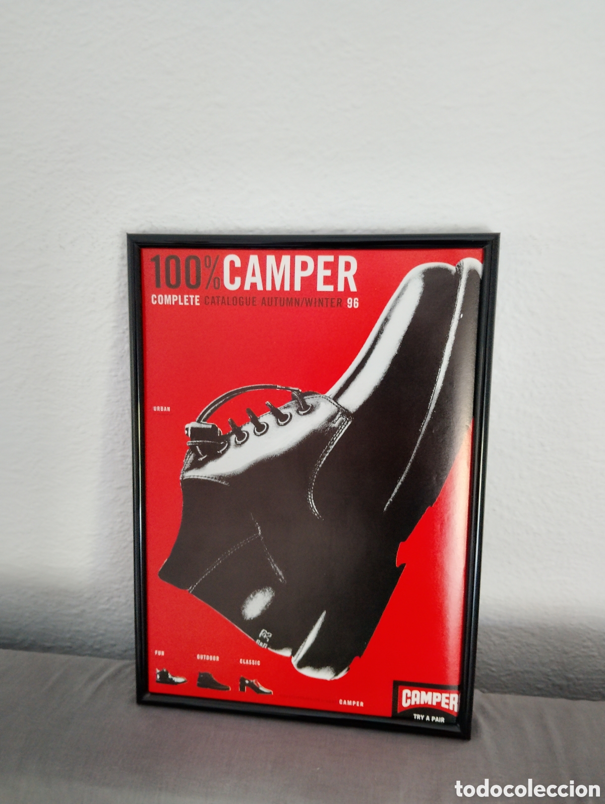 Cat&aacute;logos publicitarios: Camper cuadro publicidad calzado a&ntilde;os 90