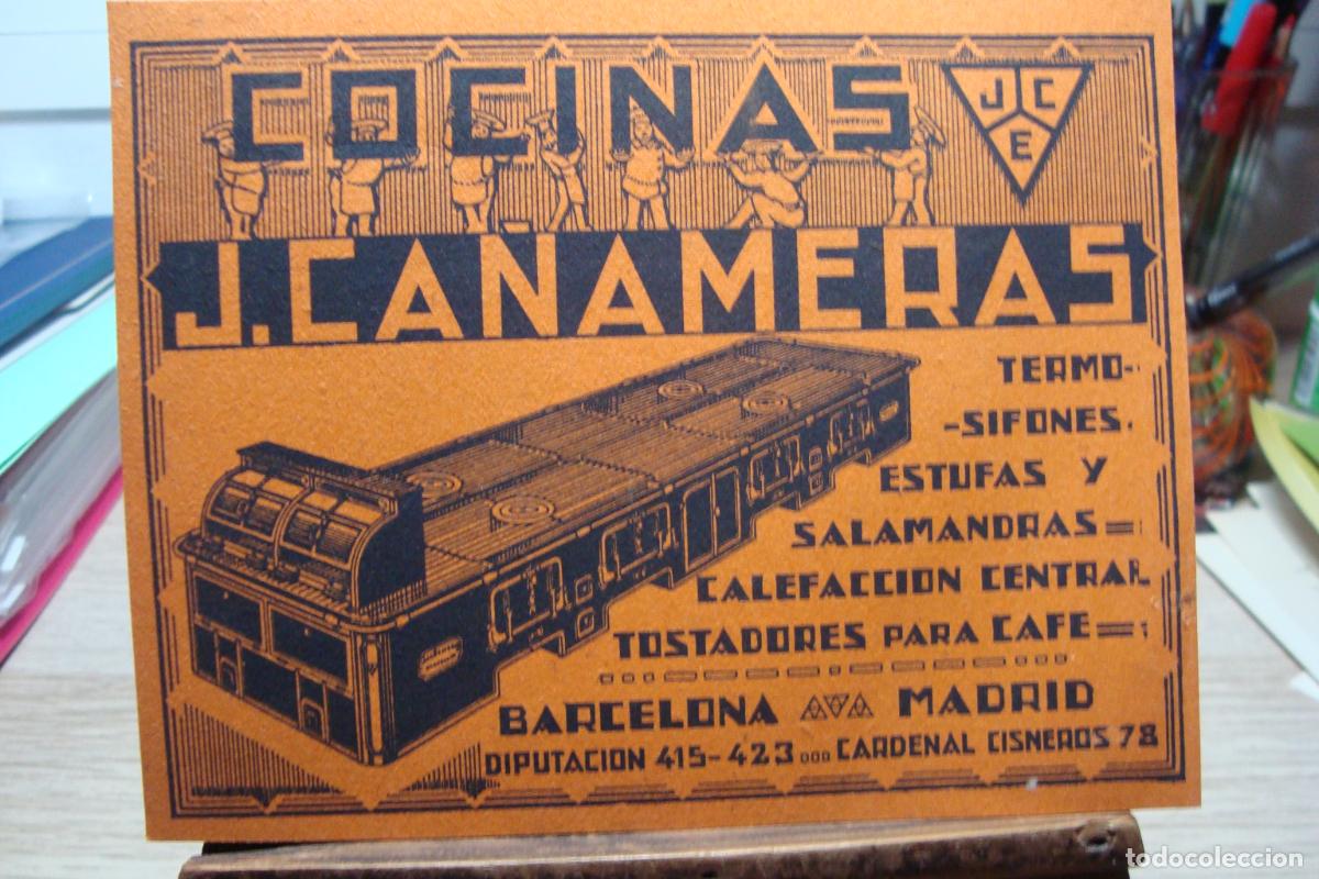 Cat&aacute;logos publicitarios: ANTIGUA PUBLICIDAD COCINAS JCE CA&Ntilde;AMERAS. TERMOS. SIFONES. ESTUFAS. TOSTADORAS CAFE. BARCELONA 1933
