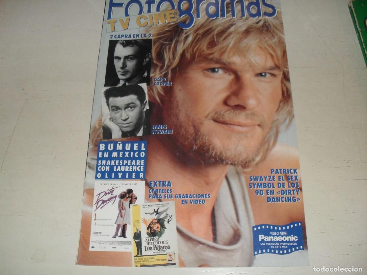 Cat&aacute;logos publicitarios: (REF.98)BELLA LAMINA PUBLICITARIA,DEDICADA A PATRICK SWAYZE,SEX SIMBOL DE LOS 90,EDITA FOTOGRAMAS