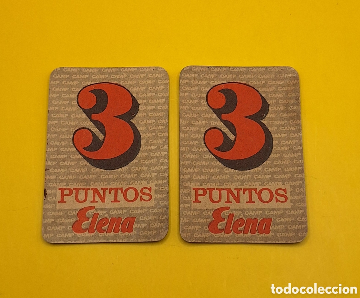 Cat&aacute;logos publicitarios: Pareja de Cupones 3 Puntos Elena - Detergente Elena - Elenil - Elen2 - Coral - Tot - A&ntilde;o 1973 -