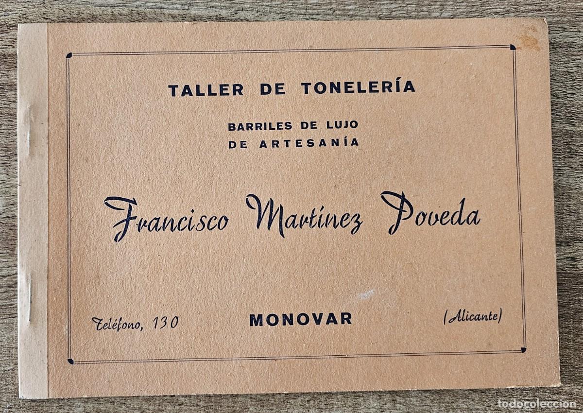 Cat&aacute;logos publicitarios: CATALOGO - TALLER TONELERIA BARRILES - FRANCISCO MARTINEZ POVEDA - MONOVAR - ALICANTE