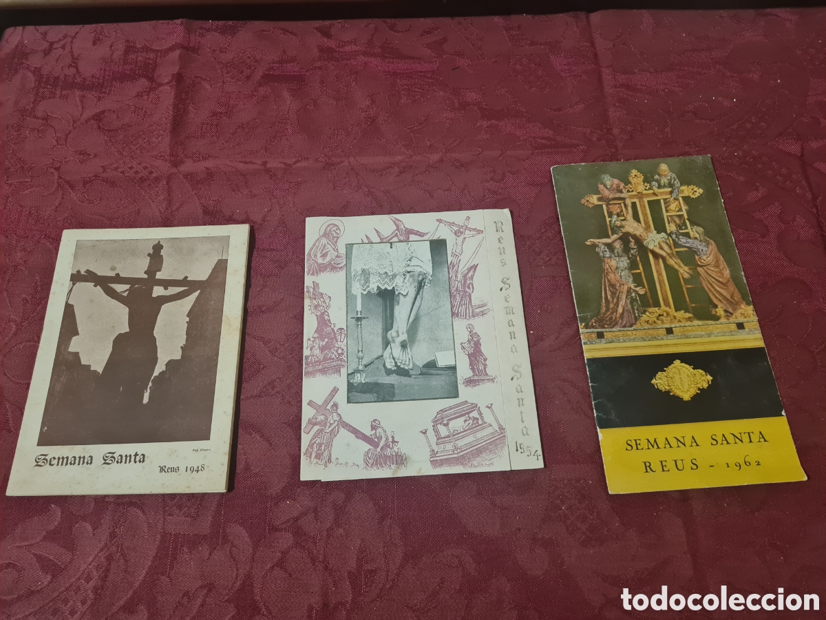 Cat&aacute;logos publicitarios: Programas Semana Santa REUS 1948,1954,1962