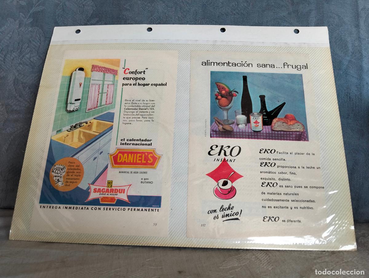 Cat&aacute;logos publicitarios: Lote publicidad propaganda folletos eko instant sagardui daniel's floid locion wagons 1960 excursion