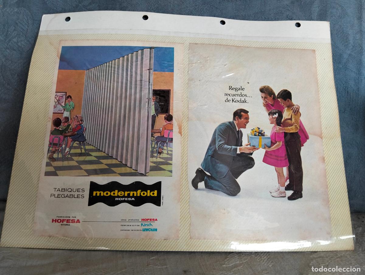 Cat&aacute;logos publicitarios: Lote publicidad propaganda folletos modernfold hofesa Kodak dyane 6 televisor zenith