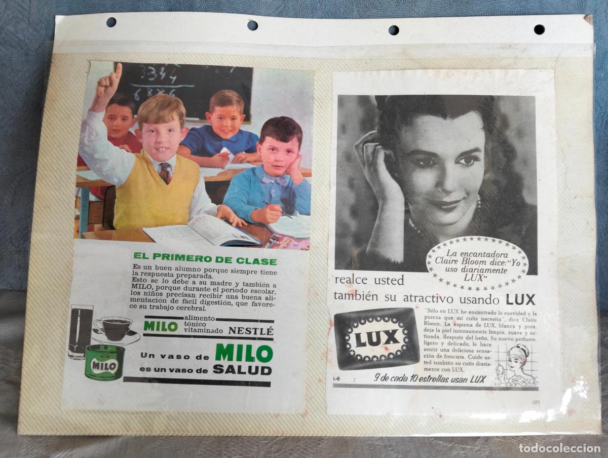 Cat&aacute;logos publicitarios: Lote publicidad propaganda folletos lux milo nuxina sol&iacute;s ese jab&oacute;n