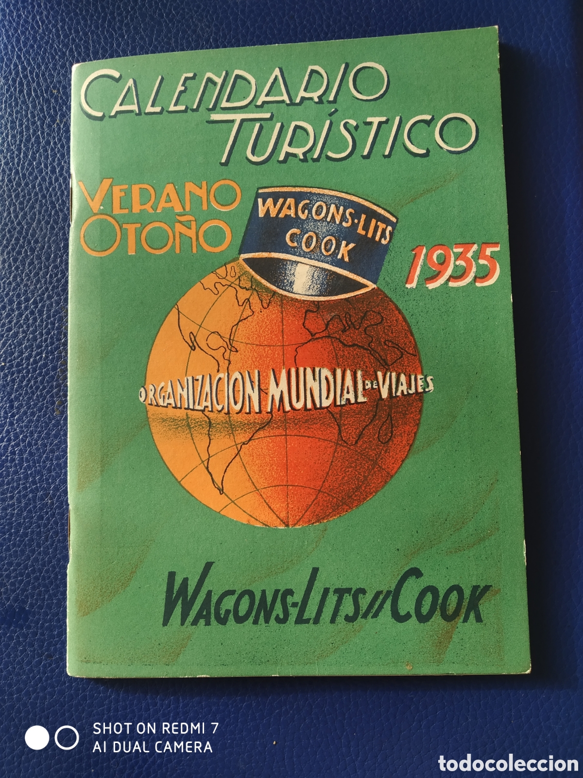 Cataloghi pubblicitari: Calendario tur&iacute;stico a&ntilde;o 1935 Wagons-lits Cook verano oto&ntilde;o . Editada en artes gr&aacute;ficas R.Molero