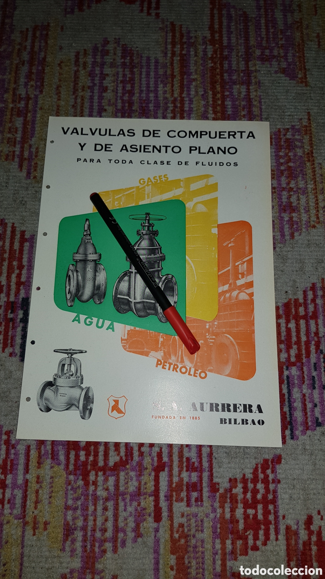 Cat&aacute;logos publicitarios: Valvulas de Compuerta S.A Aurrera Bilbao - Foto 1