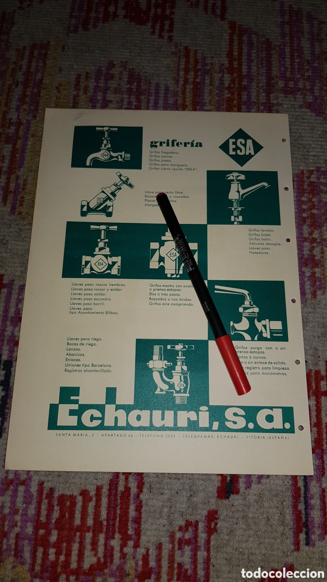 Cat&aacute;logos publicitarios: Grifer&iacute;a ESA Echauri S.A