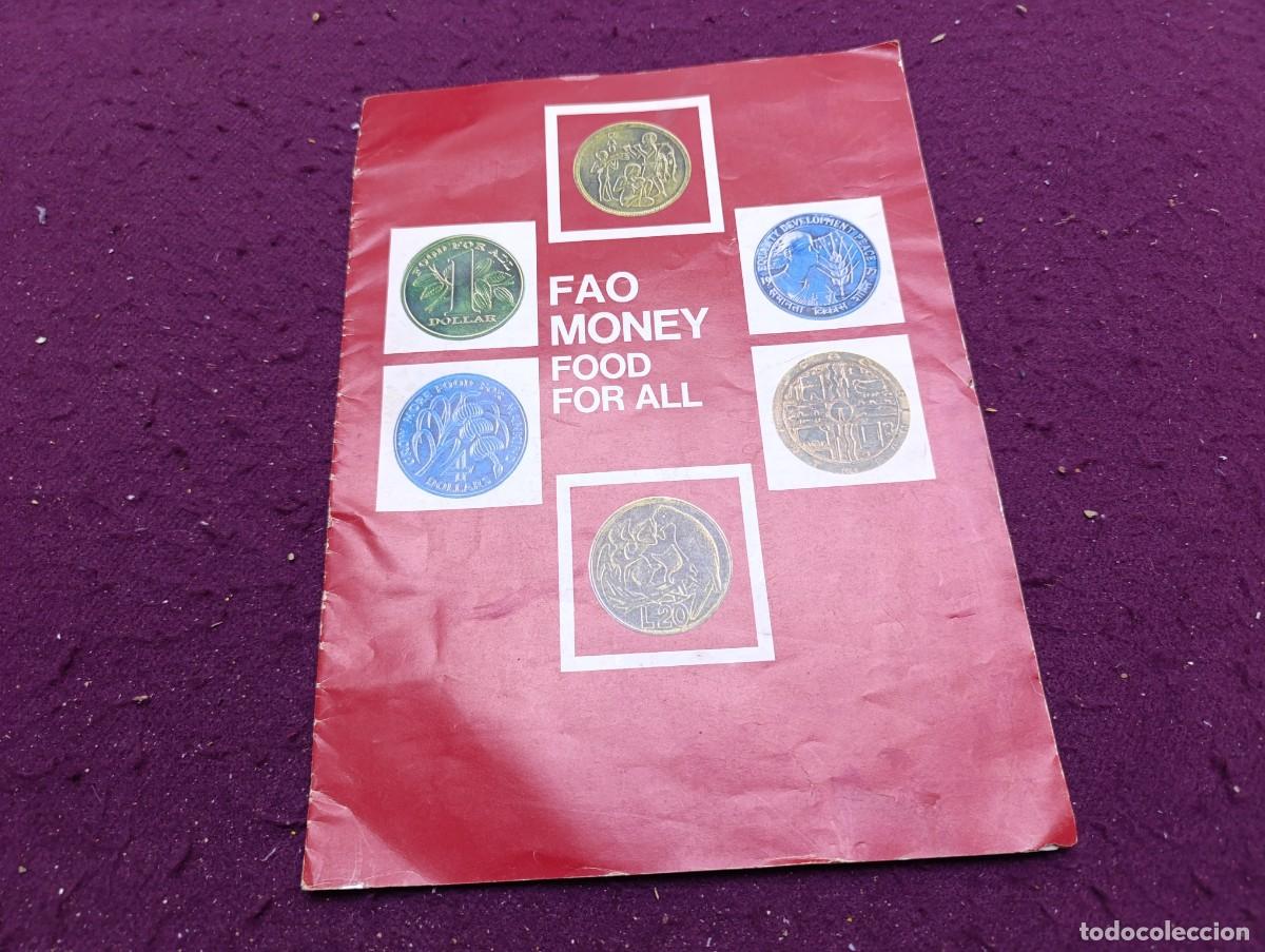 Cat&aacute;logos publicit&aacute;rios: Antiguo Cat&aacute;logo de monedas, FAO MONEY FOOD FOR ALL, 1977