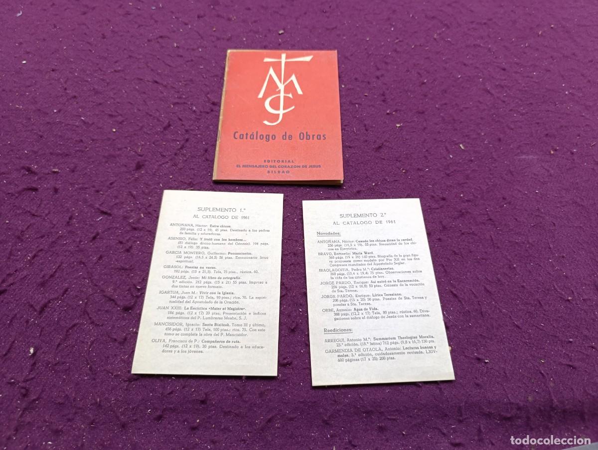 Cat&aacute;logos publicit&aacute;rios: Cat&aacute;logo de Obras, 1961, Bilbao, religi&oacute;n, Ed. El Mensajero del Coraz&oacute;n de Jes&uacute;s