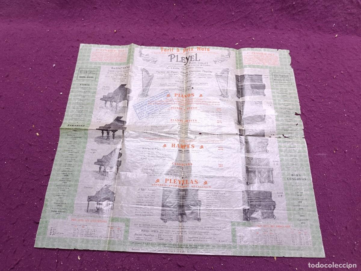 Cataloghi pubblicitari: Antiguo Cat&aacute;logo de Pianos, Pleyel, ppios XX, desplegable