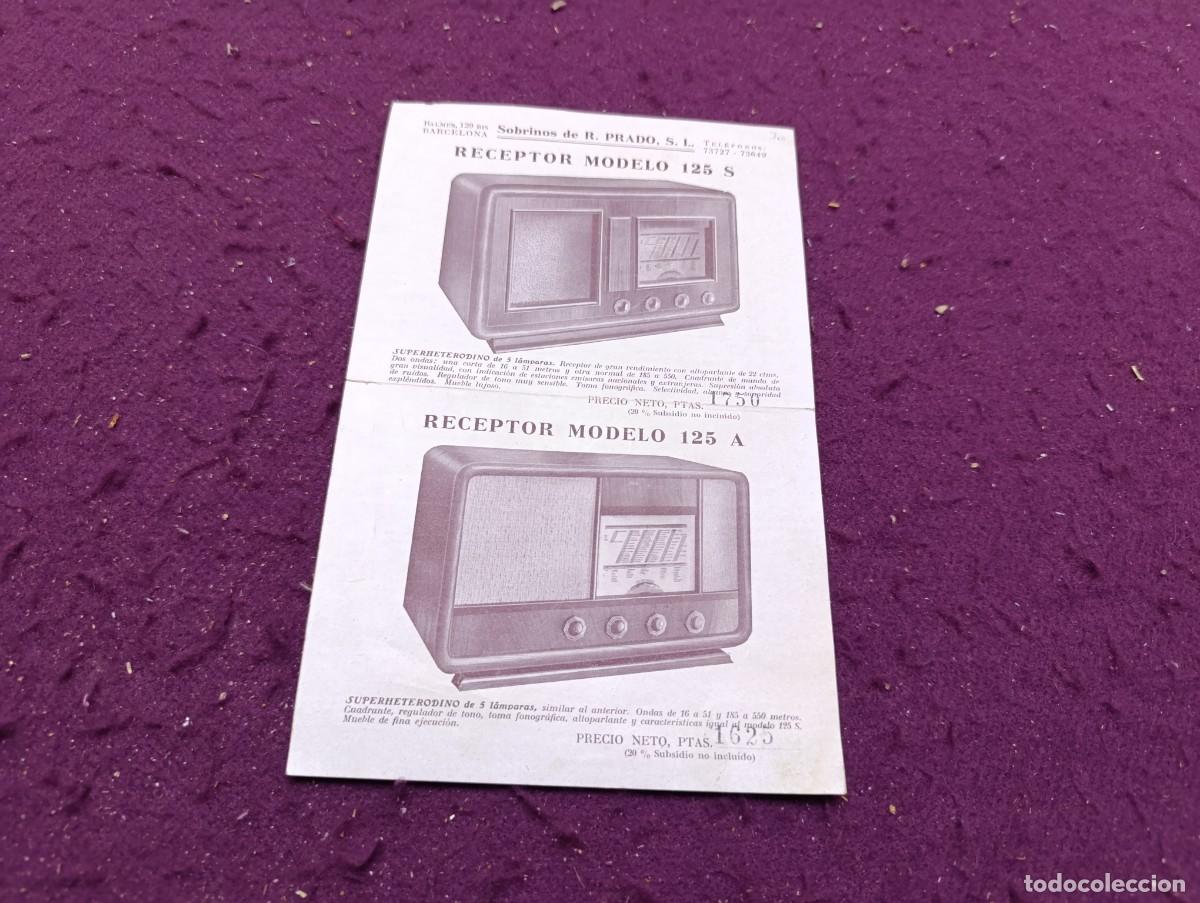 Cataloghi pubblicitari: Antiguo Cat&aacute;logo de Radios, Sobrinos de R. Prado, Barcelona