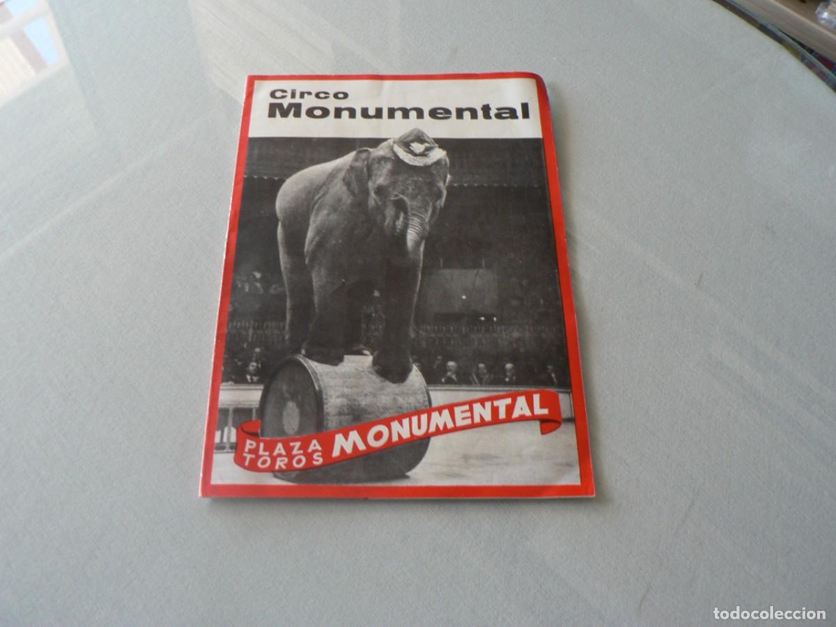 Cat&aacute;logos publicitarios: CIRCO MONUMENTAL CATALOGO TOURNEE 1967
