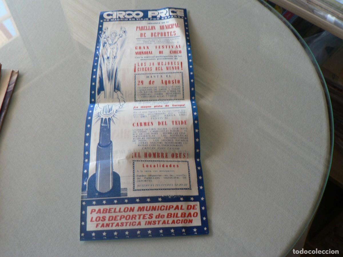 Cat&aacute;logos publicitarios: CIRCO PRICE FOLLETO DE PROPAGANDA