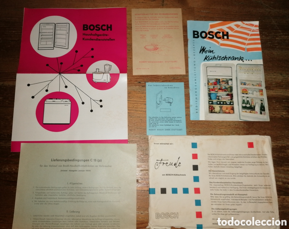 Cat&aacute;logos publicitarios: Antigua documentaci&oacute;n BOSCH