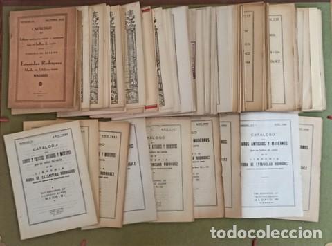 Cat&aacute;logos publicitarios: 65 cat&aacute;logos de la Librer&iacute;a Estanislao Rodr&iacute;guez y Viuda de Estanislao Rodr&iacute;guez