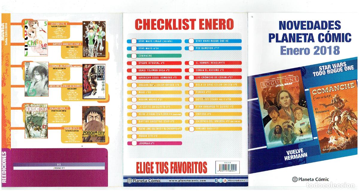 Cat&aacute;logos publicitarios: CAT&Aacute;LOGO PUBLICITARIO. NOVEDADES PLANETA. ENERO 2018. (B/48.1