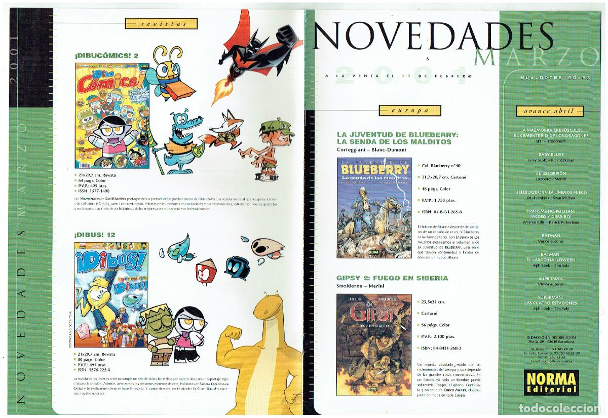 Cat&aacute;logos publicitarios: NORMA. NOVEDADES MARZO, 2001. (B/48.1