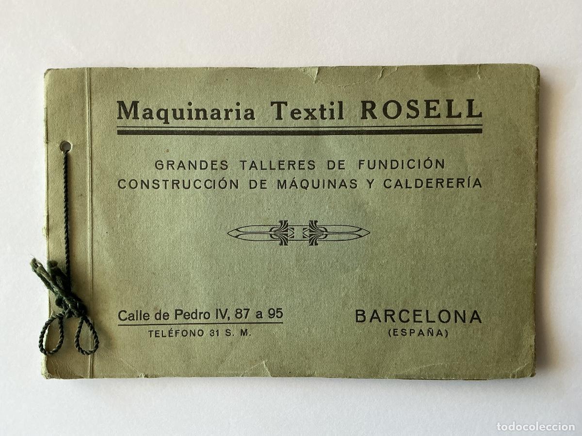 Cat&aacute;logos publicitarios: CAT&Aacute;LOGO TALLERES CONSTRUCCI&Oacute;N MAQUINARIA PARA TEJIDOS TEXTIL ROSELL BARCELONA