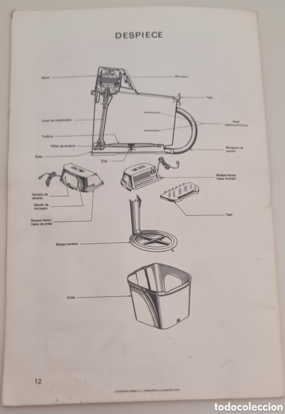 Cat&aacute;logos publicitarios: Catalogo Lavadora JATA 582 - Foto 4