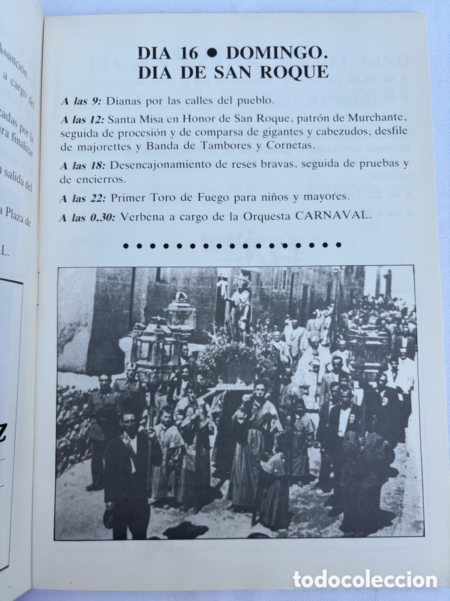 Cat&aacute;logos publicitarios: &bull;Programa de fiestas 1987 MURCHANTE (Navarra) - Foto 4