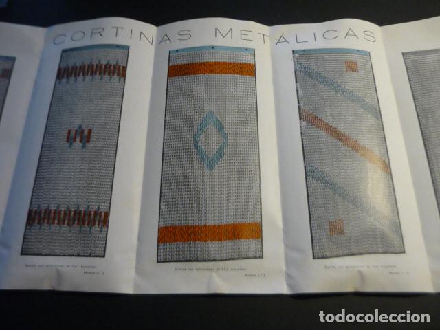 Cat&aacute;logos publicitarios: TARRASA BARCELONA FABRICA CORTINAS METALICAS M. ABAD PUBLICIDAD CON SOBRE 1935