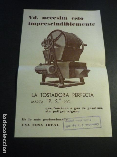 Cat&aacute;logos publicitarios: BADALONA BARCELONA FABRICA TOSTADORAS PUBLICIDAD 1935