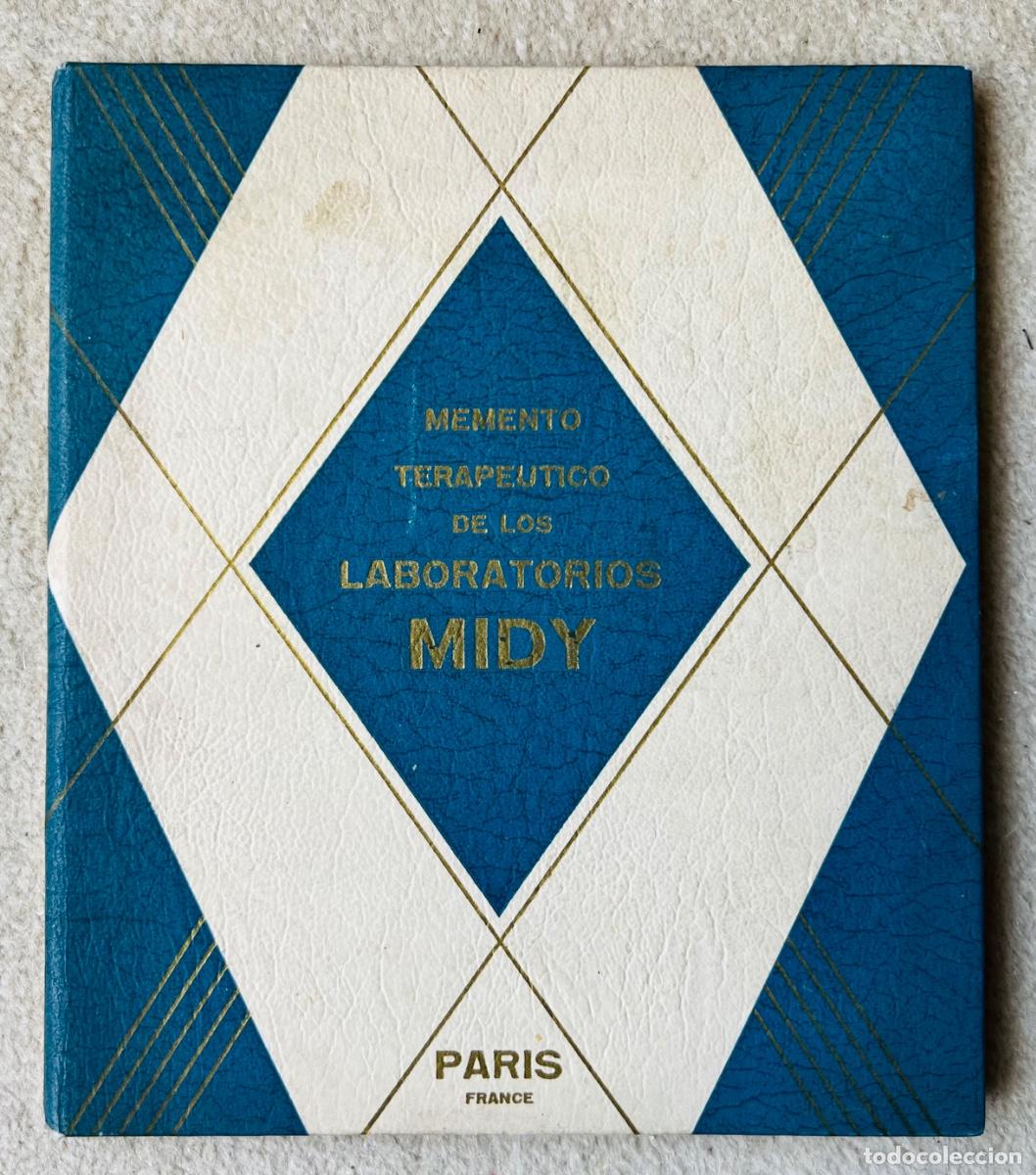 Cat&aacute;logos publicitarios: Bonito cat&aacute;logo de Laboratorios Midy (Paris) - Barcelona (Piperazina, Cocaina, Carbolin) Farmacia